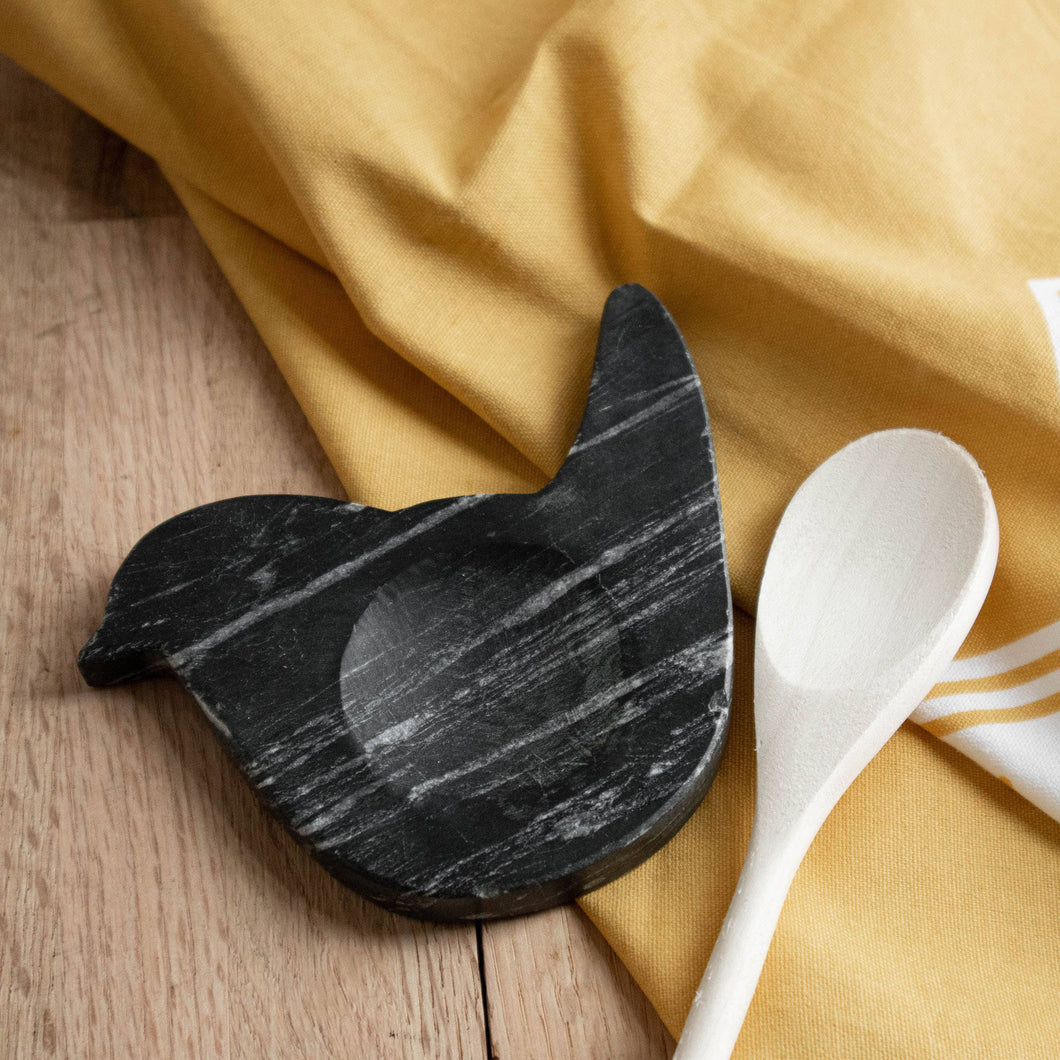 Bird Marble Spoon Rest