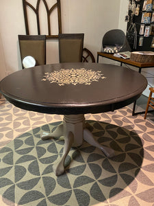 Round Table with Stencil
